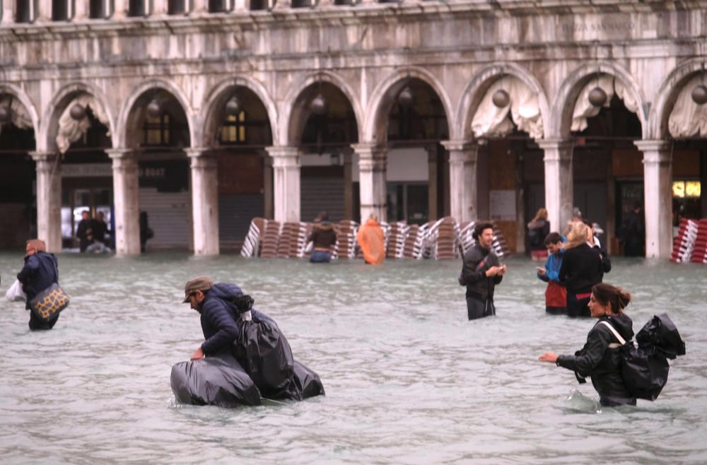 Venècia, inundada per l'aigua