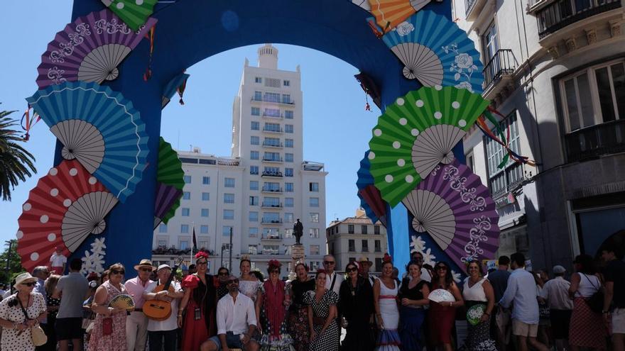 El último sábado de la Feria de Málaga en el Centro Histórico, en imágenes