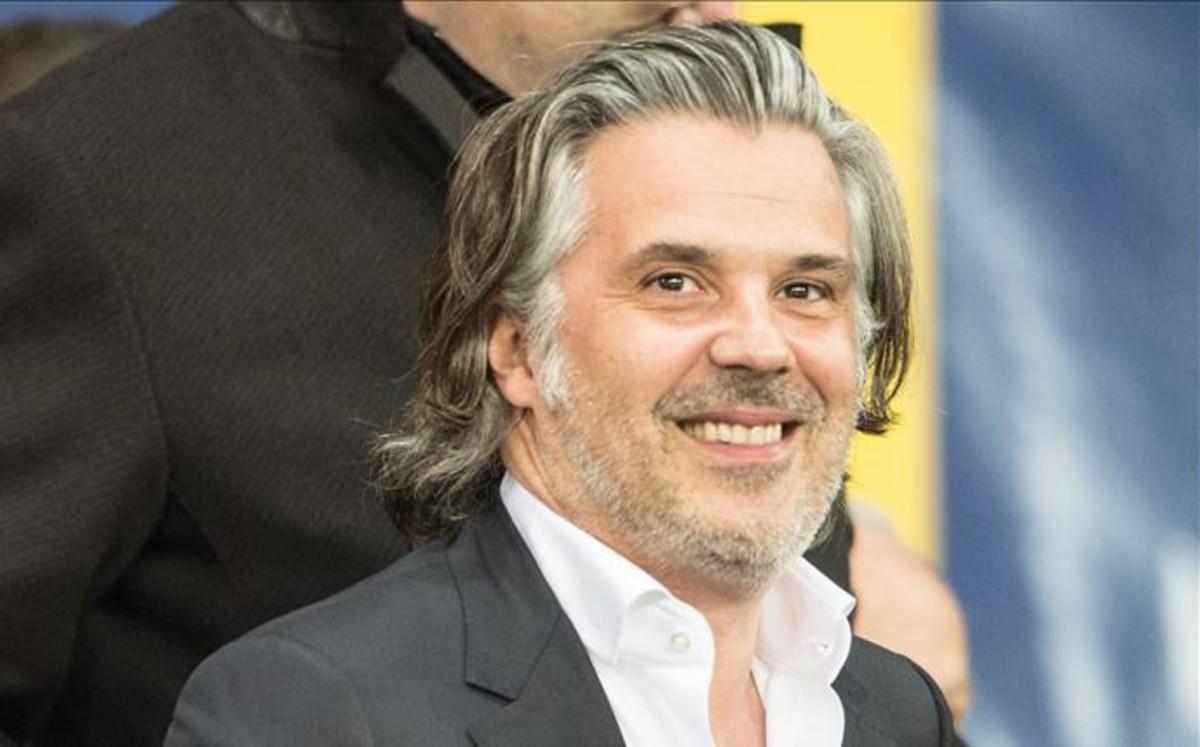 Vincent Labrune cuando era presidente del Olympique de Marsella