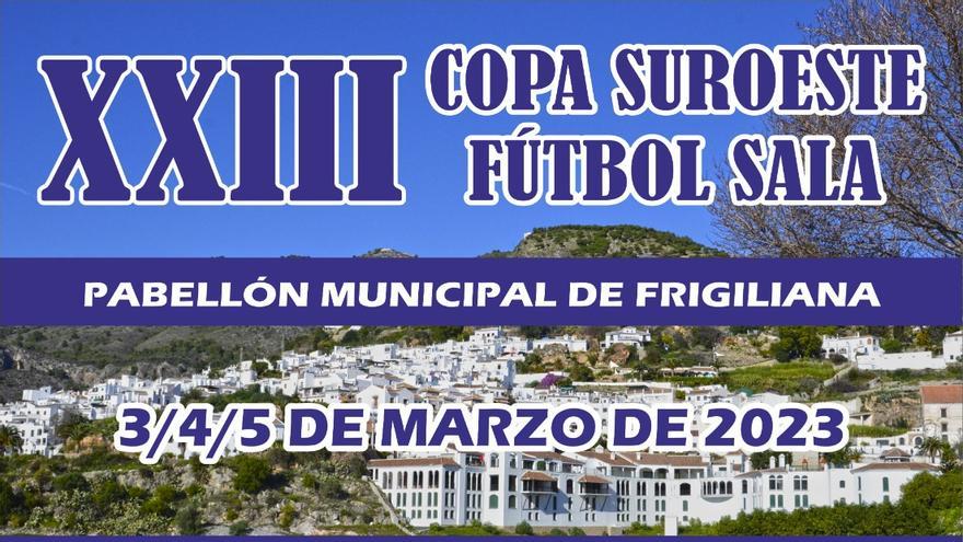 Cartel de la Copa Suroeste de fútbol sala.