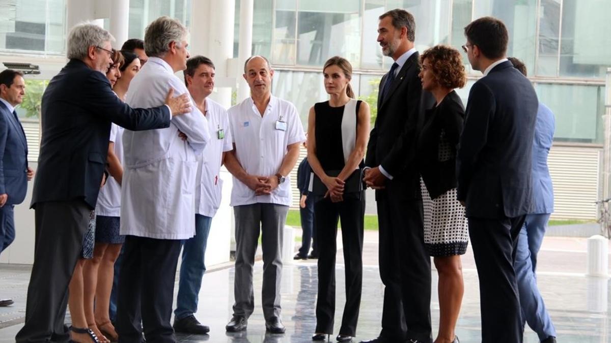 Los Reyes, en el Hospital del Mar.