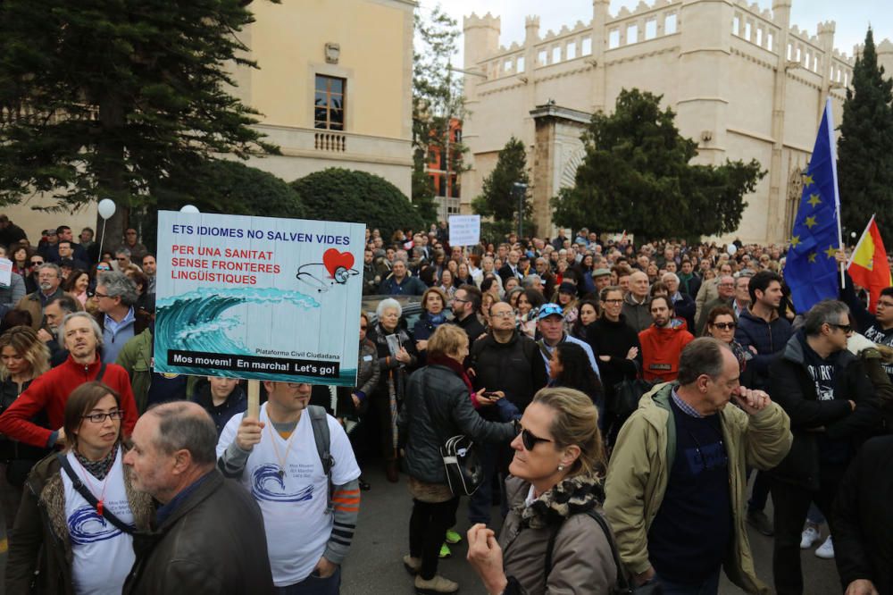 La plataforma 'Mos Movem' se moviliza contra el requisito del catalán en la sanidad pública balear