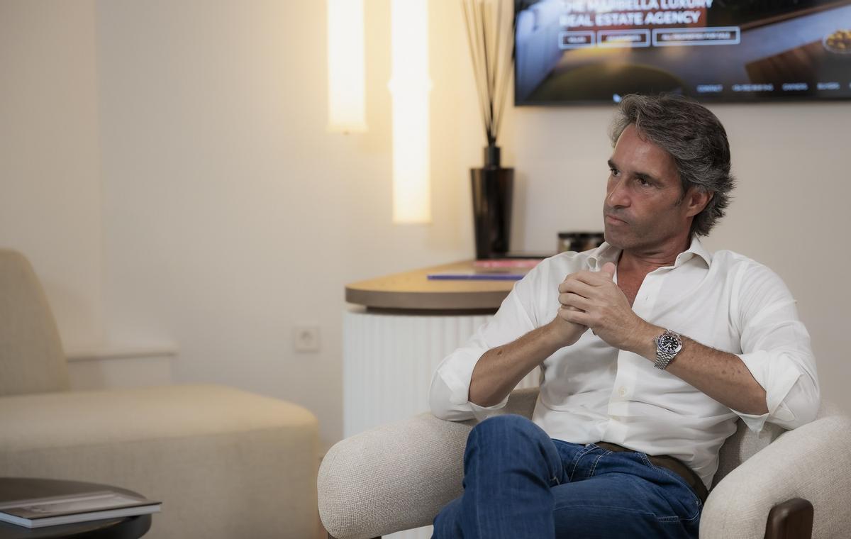 El CEO de la agencia inmobiliaria Pure Living Properties de Marbella, Javier Nieto.