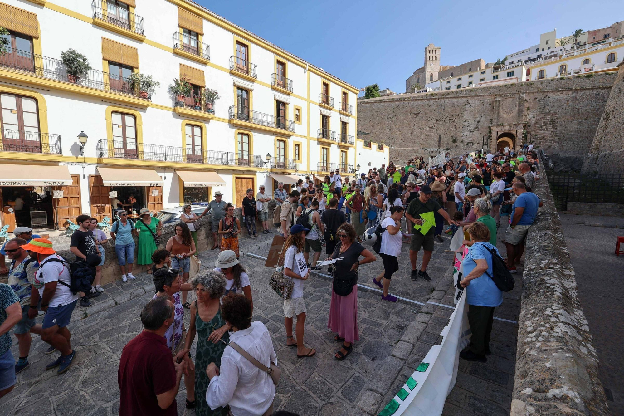 Manifestación contra la masificación turística en Ibiza