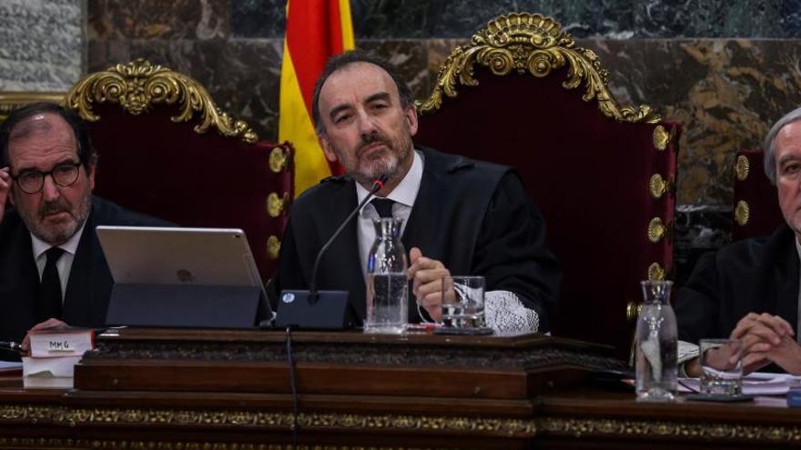 El magistrat Manuel Marchena, presidint la sala del Suprem