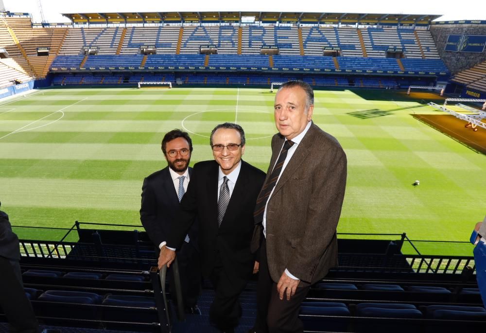 El presidente de EPI visita a la alcaldesa de Castelló, la UJI, el Villarreal CF y Tau