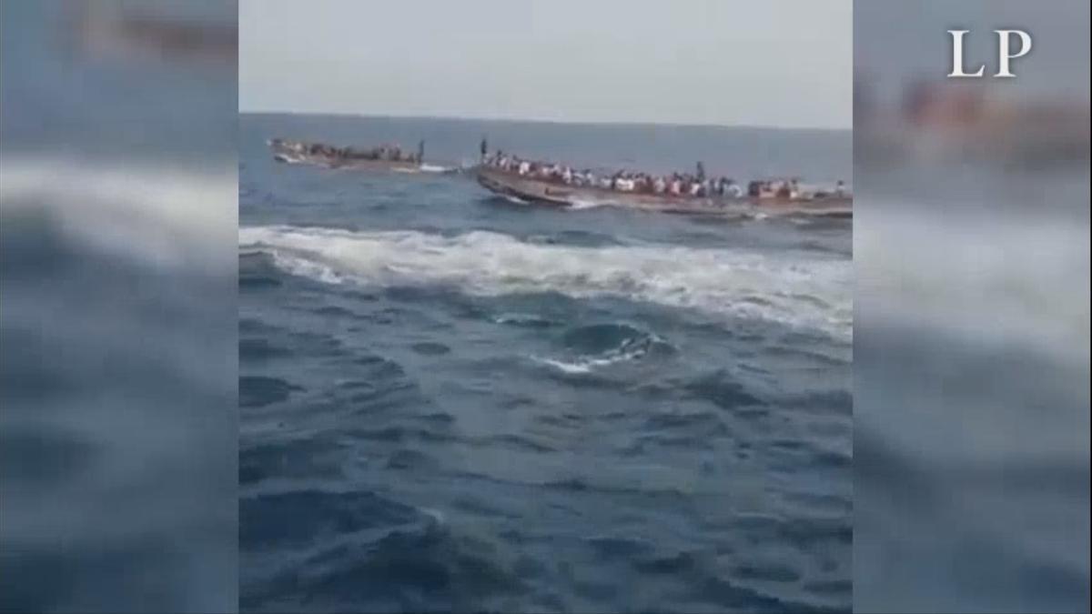 La marina senegalesa detiene varios cayucos que partieron hacia Canarias