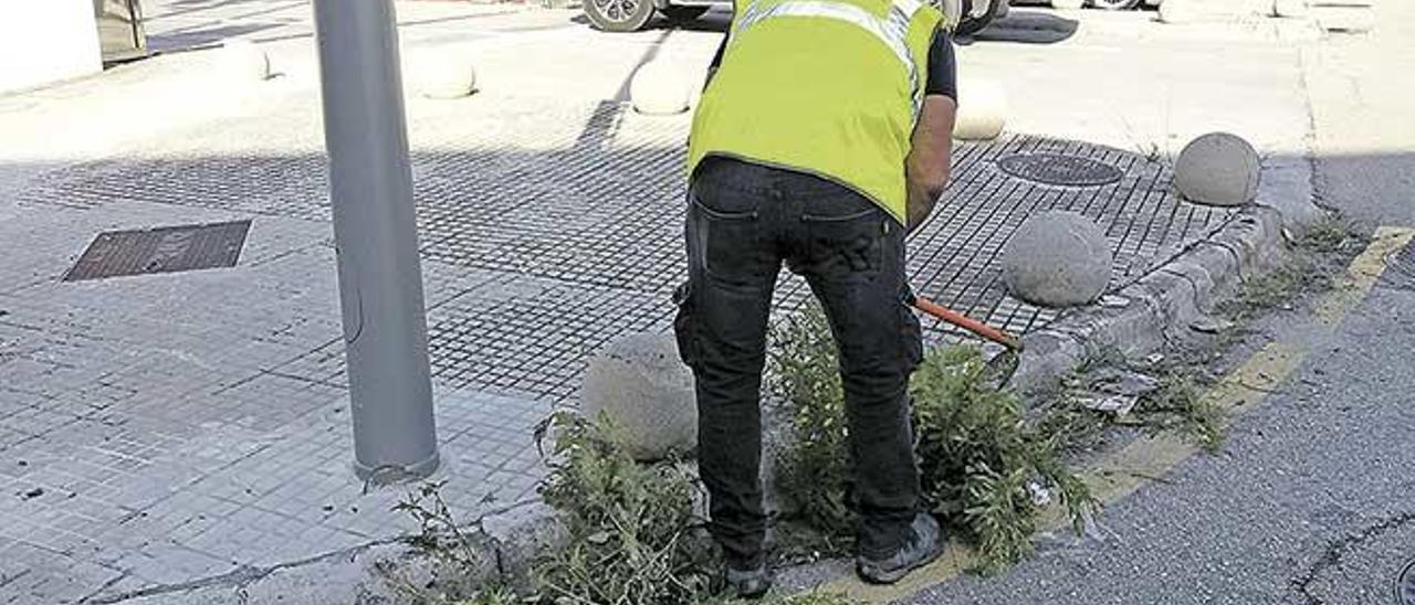 Los empresarios limpian los polígonos.