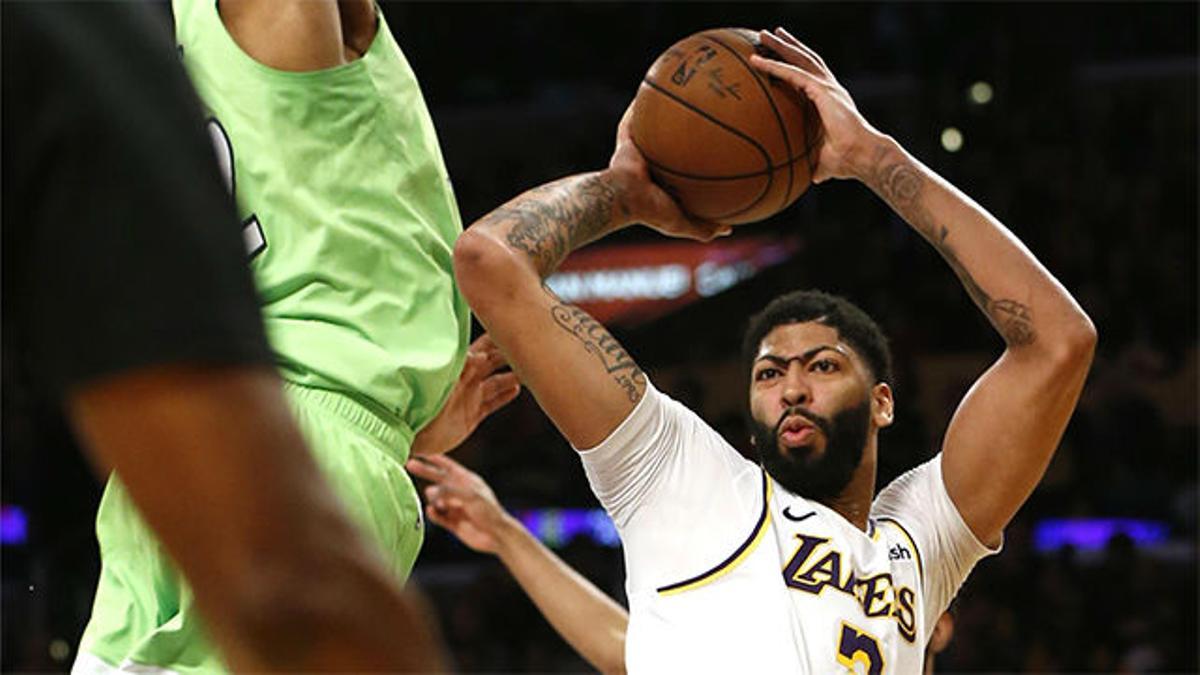 Anthony Davis, el jugador estrella de la jornada de la NBA