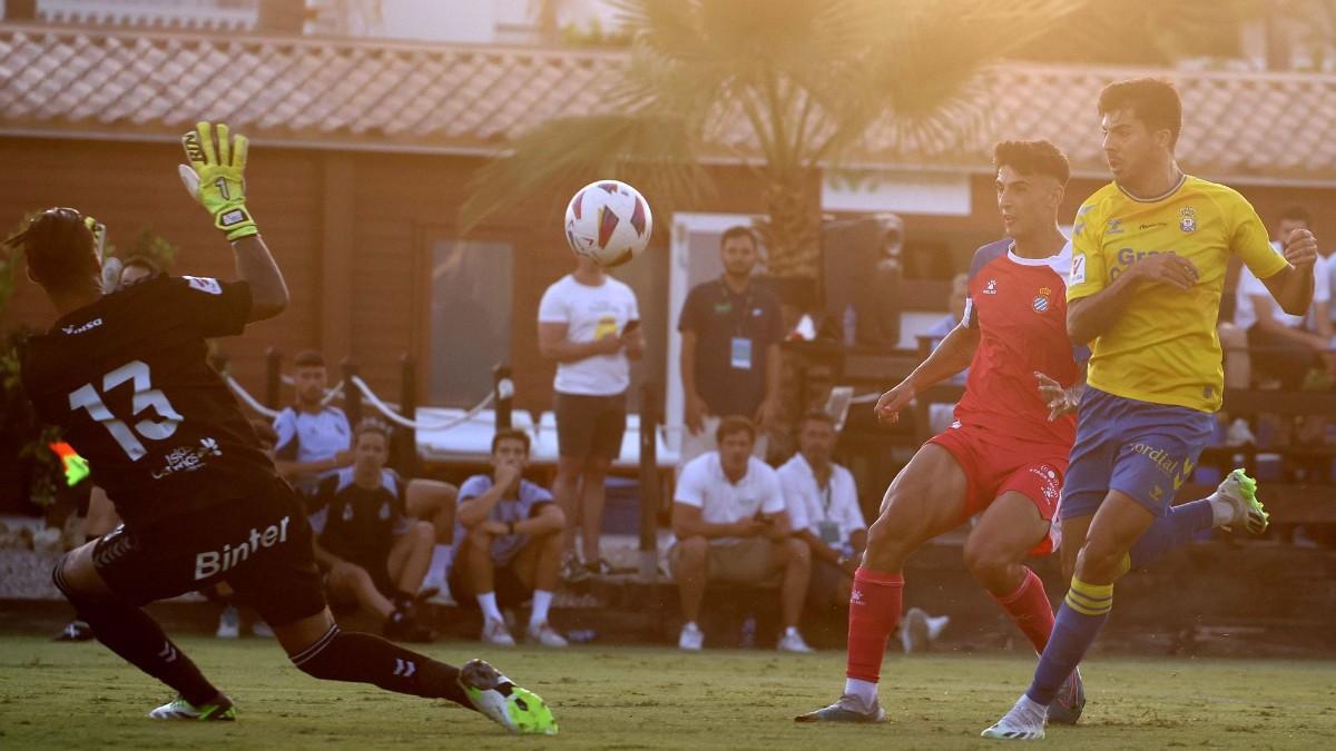 La acción del gol de Rubén Sánchez ante Las Palmas