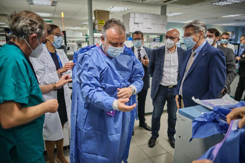 Visita de este jueves al Hospital de La Candelaria.