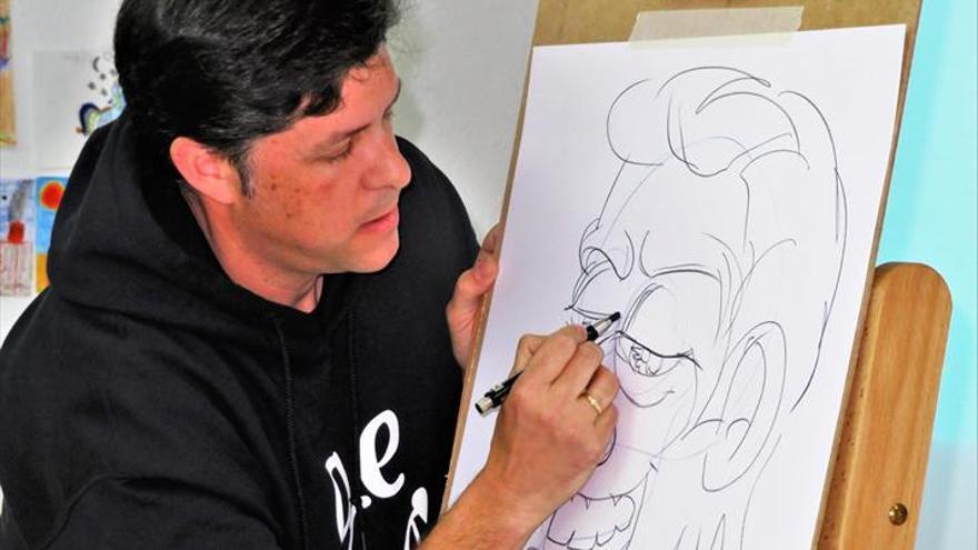 Nacho rodríguez ofrece un taller de caricaturas