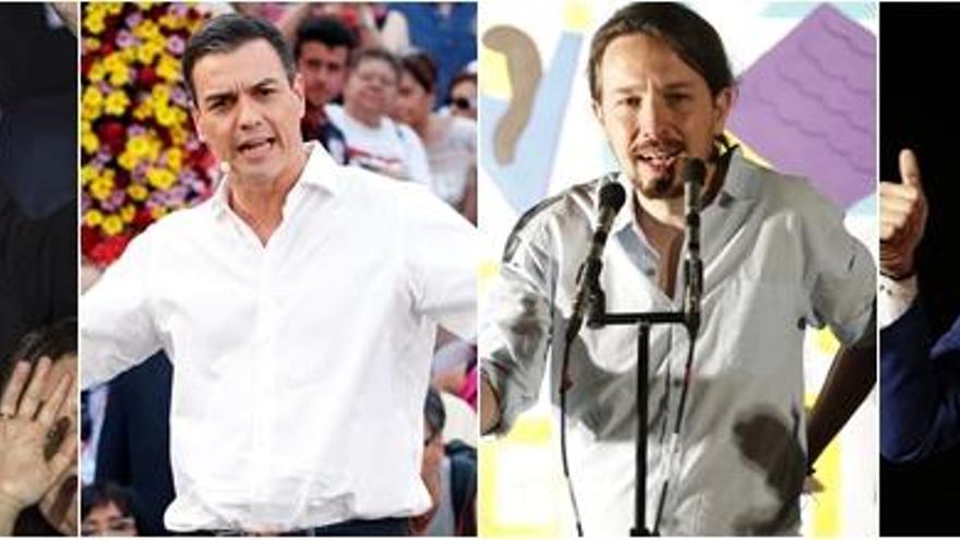 Los principales candidatos a las elecciones.