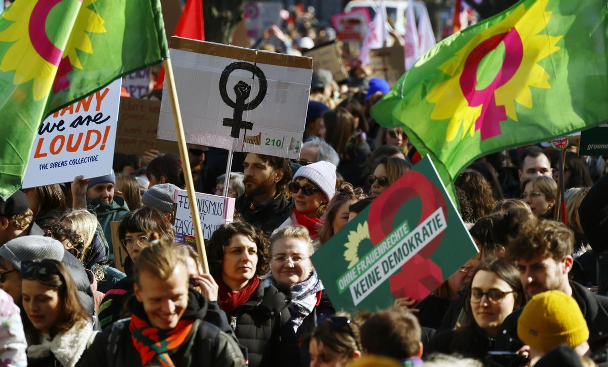 Manifestación del 8M en Berlín