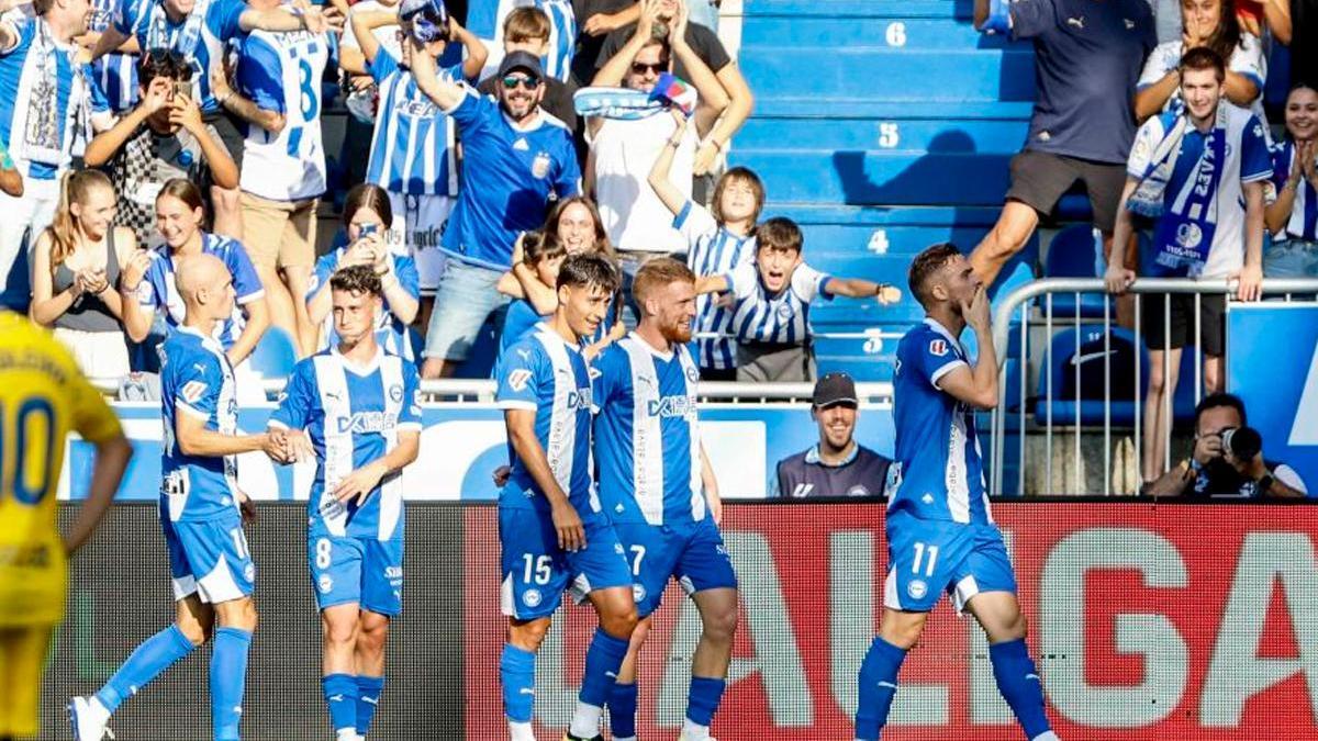 Toni Martínez marcó el segundo gol del Alavés frente a Las Palmas