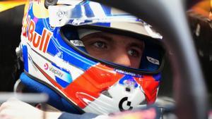 Max Verstappen , antes de salir a pista en Las Vegas