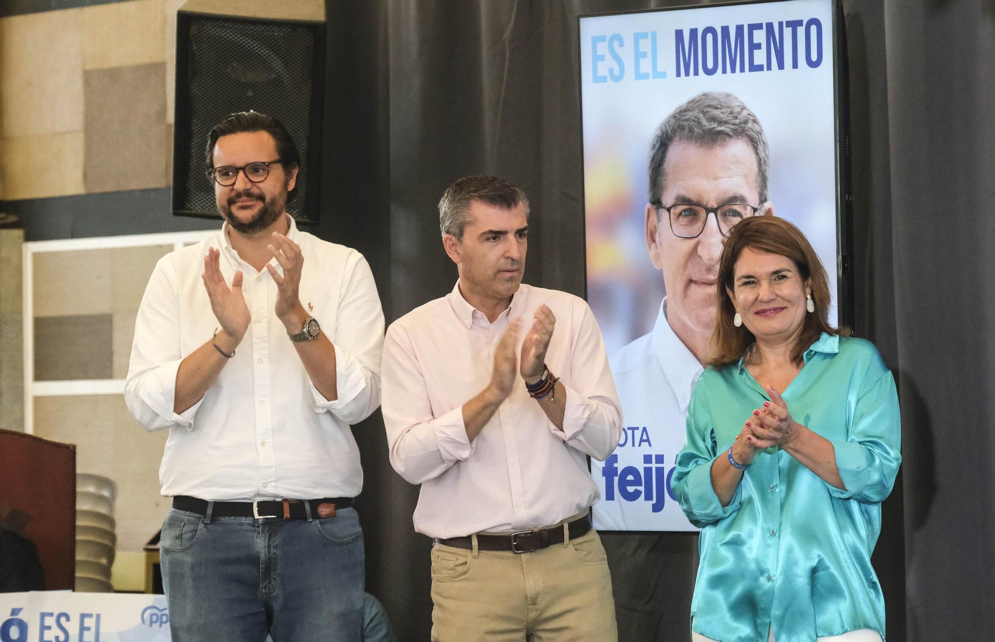 Cierre de campaña de las elecciones generales de los candidatos del PP por la provincia de Las Palmas