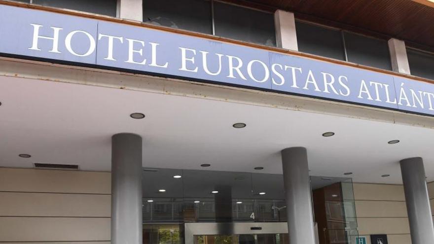 Entrada del hotel Eurostars Atlántico.