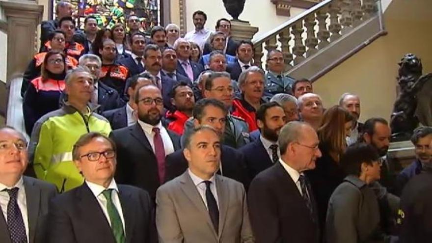 El Ayuntamiento de Málaga homenajea a los participantes en el rescate de Julen