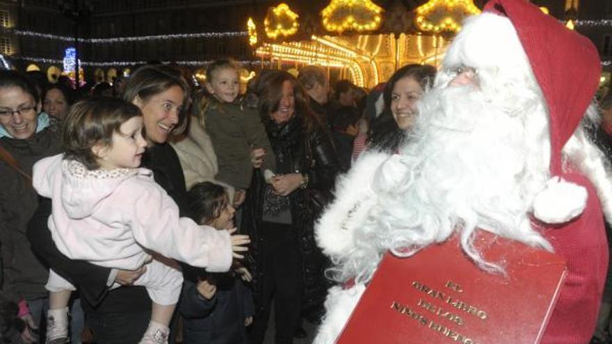 Papa Noel, en una Navidad pasada en A Coruña.