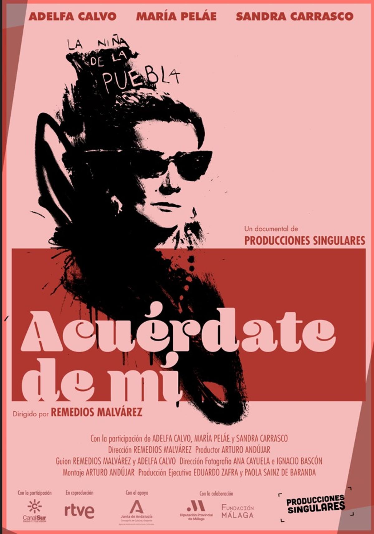 Cartel del documental 'Acuérdate de mí', dirigido por Remedios Malvárez.