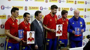 Gerard Piqué assegura que al seu fill Milan li agraden molt els cromos i que es farà la col·lecció del nou àlbum de Panini de la selecció espanyola.