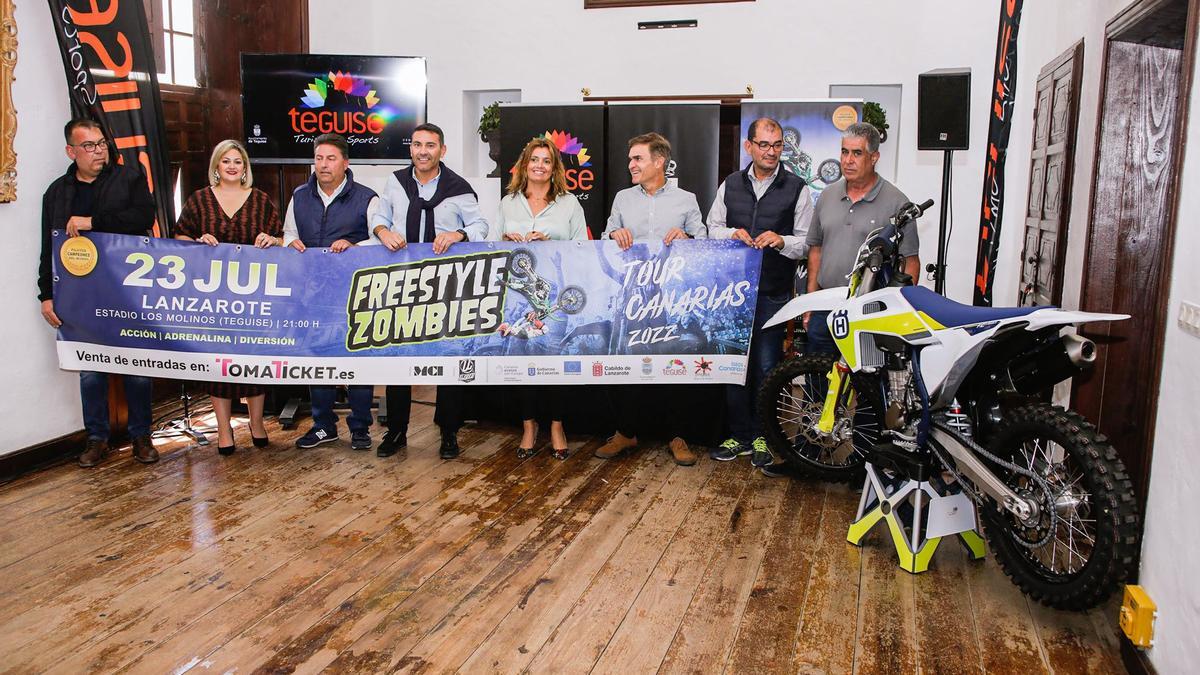 Teguise, primera parada del espectáculo de motocross &quot;Freestyle Zombies&quot;