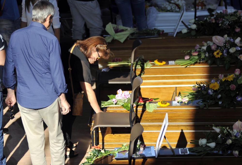 Funeral por las víctimas del terremoto de Italia