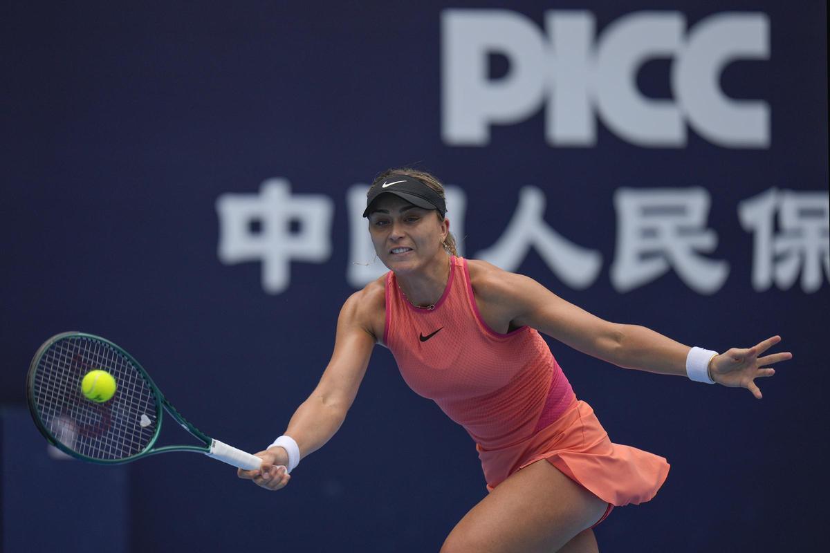 Paula Badosa, durante el torneo de Pekín