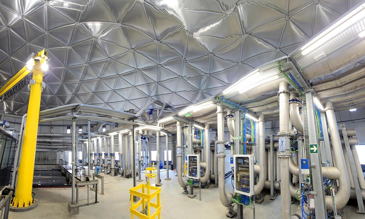 Así son las entrañas de la ETAP de O Casal (Interior del edificio principal, la Cúpula)