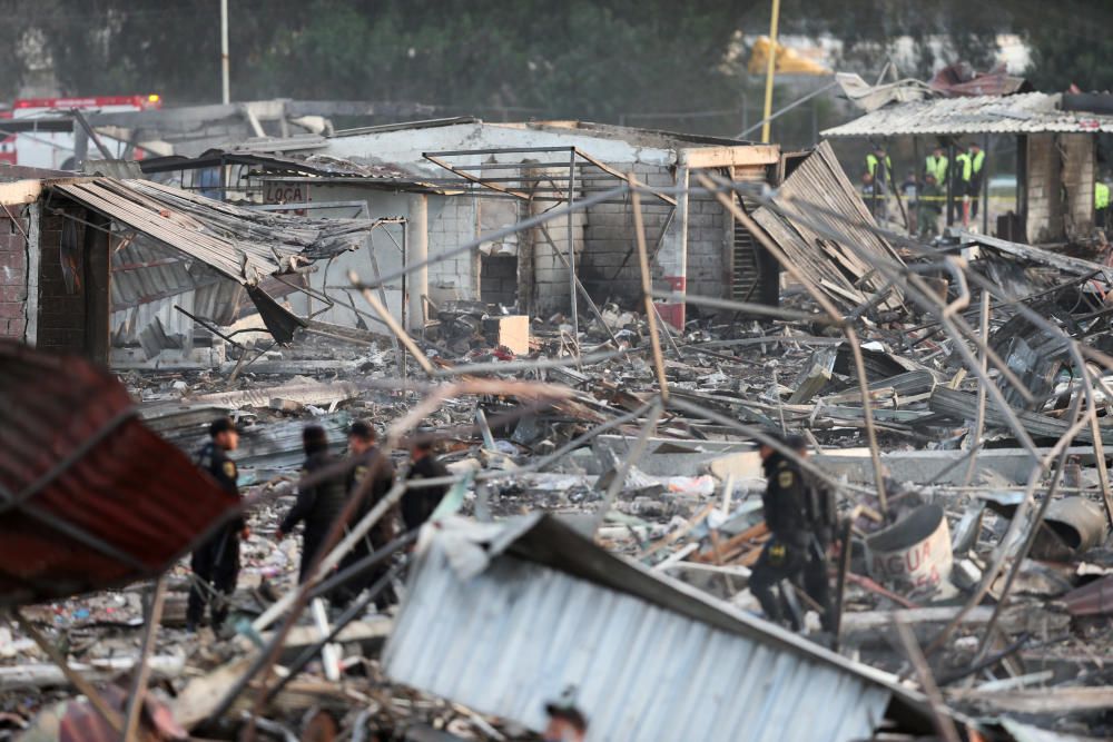 Explosión en un mercado pirotécnico en México