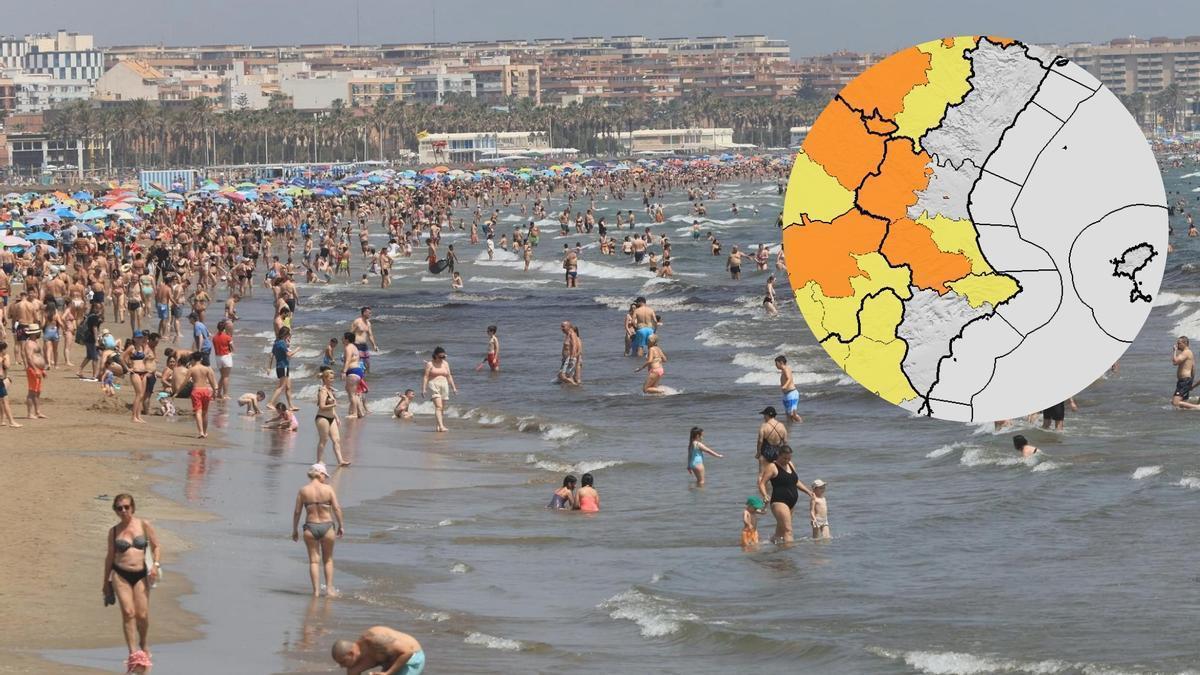 Alerta naranja en numerosas comarcas de la Comunitat Valenciana