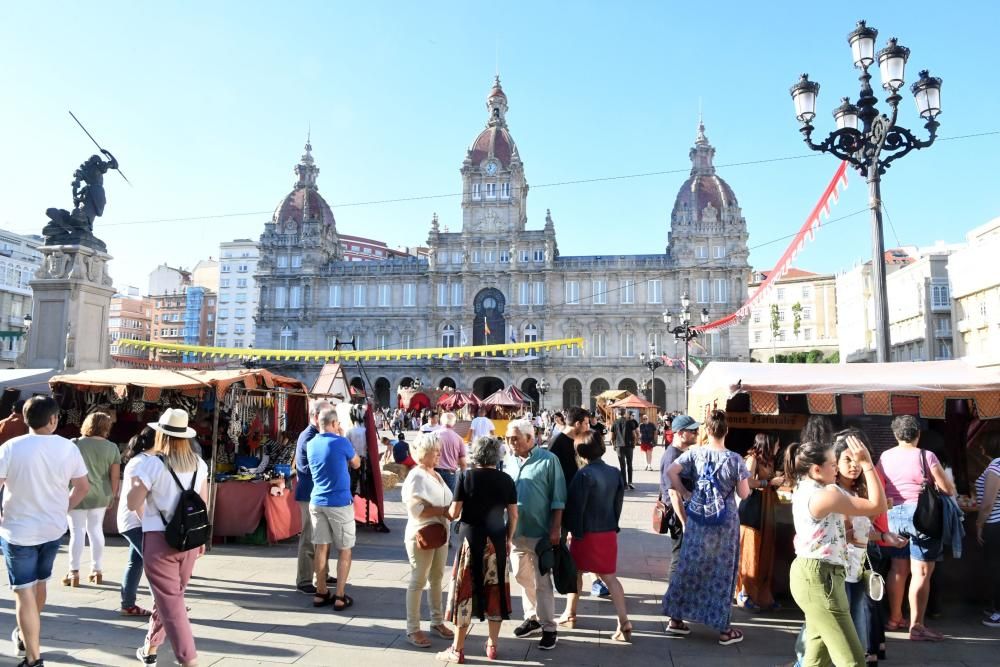 Último día de la Feria Medieval de A Coruña