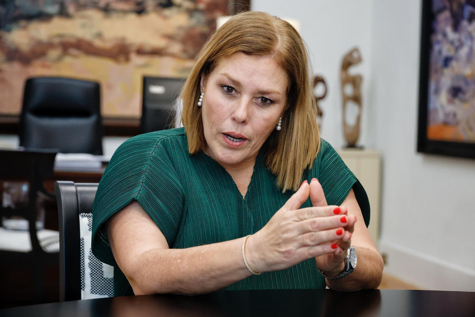 Astrid Pérez, presidenta del Parlamento de Canarias