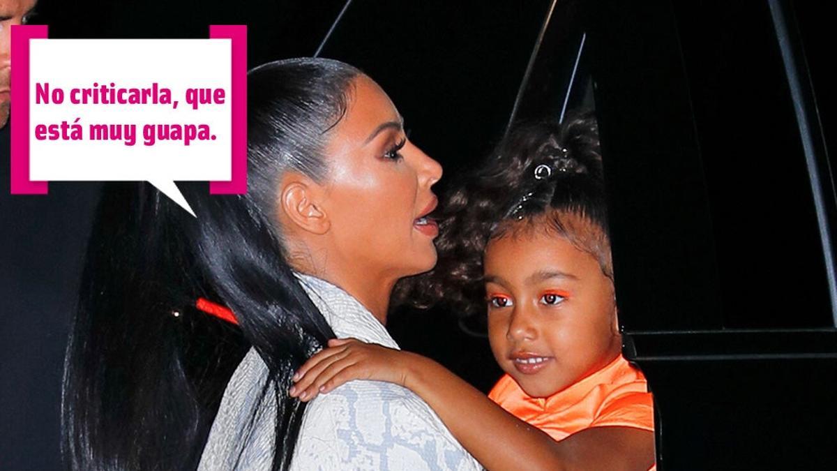 Kim Kardashian y North West, pintada