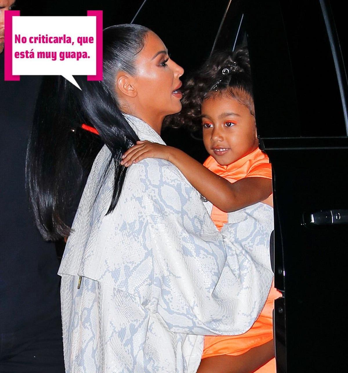 Kim Kardashian y North West, pintada