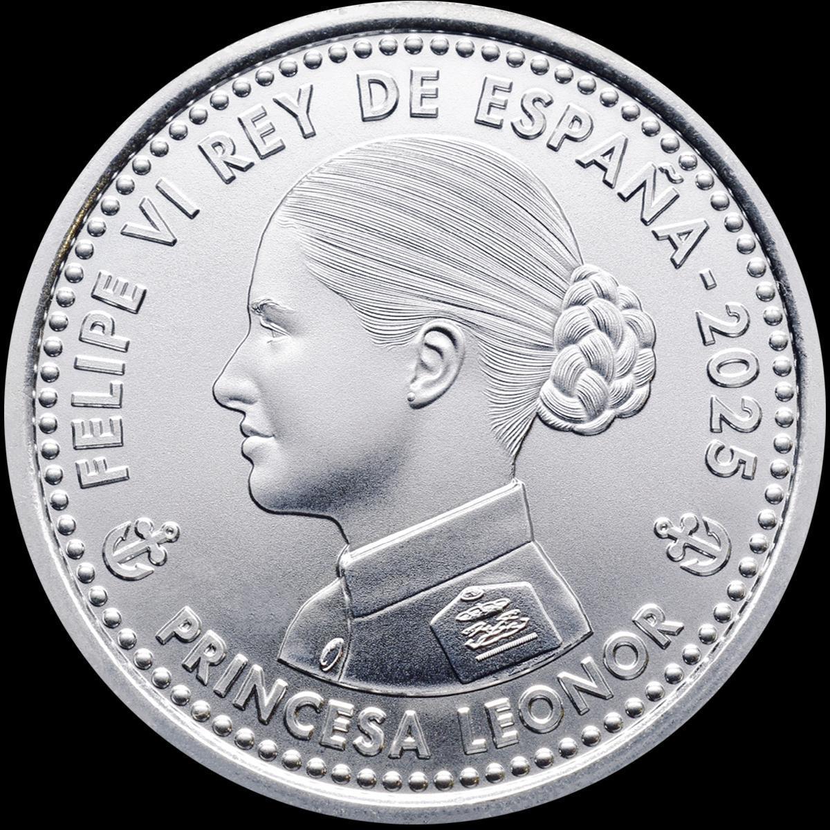 La moneda de la princesa Leonor de 2025