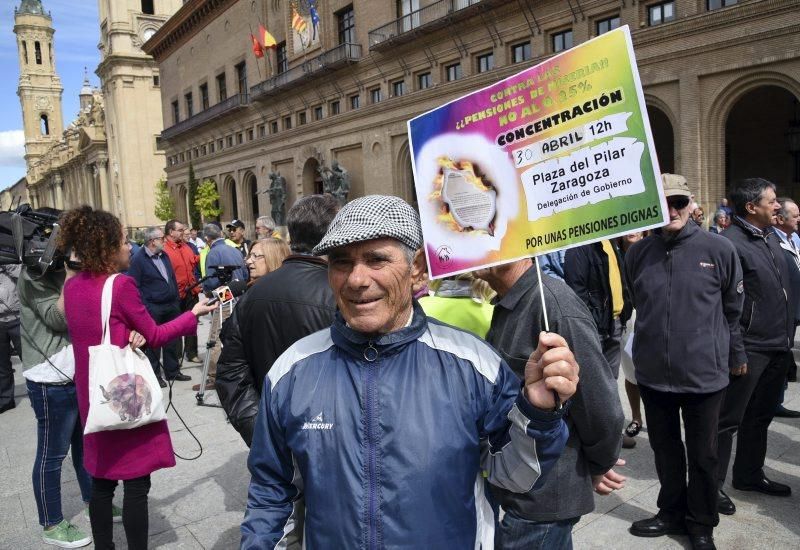 Protesta de jubilados en Zaragoza