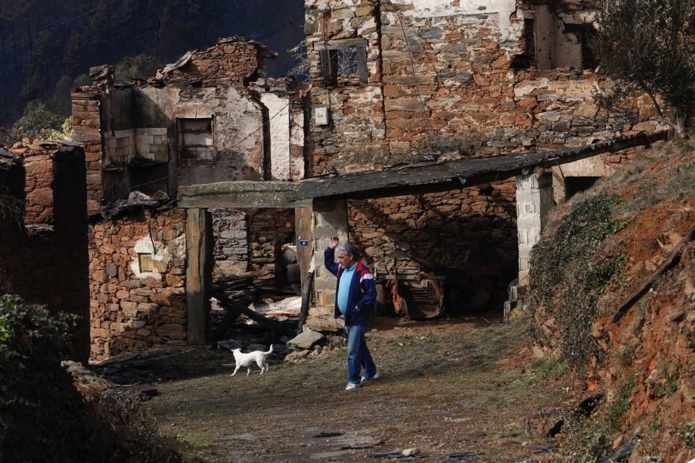 El Suroccidente asturiano arrasado por las llamas