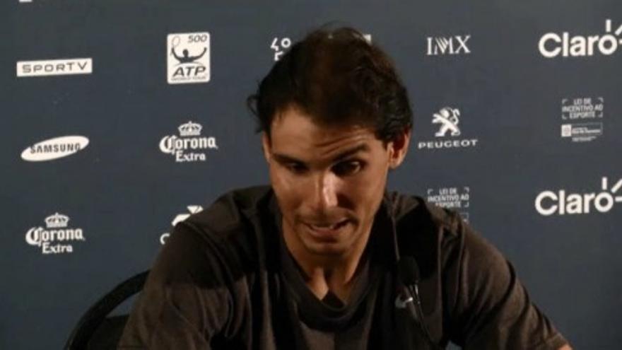 Nadal, molesto al ser preguntado por su peso en Brasil