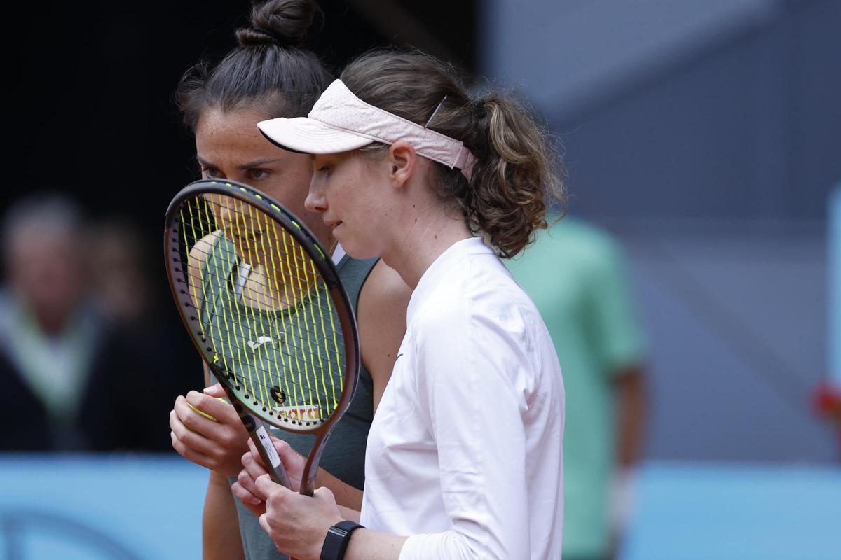 Las mejores imágenes de la final de dobles femenino del Mutua Madrid Open ganada por Sara Sorribes y Cristina Bucsa