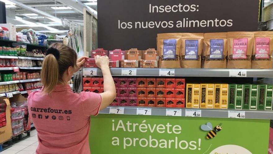 Carrefour lanza una nueva gama de alimentos a base de insectos