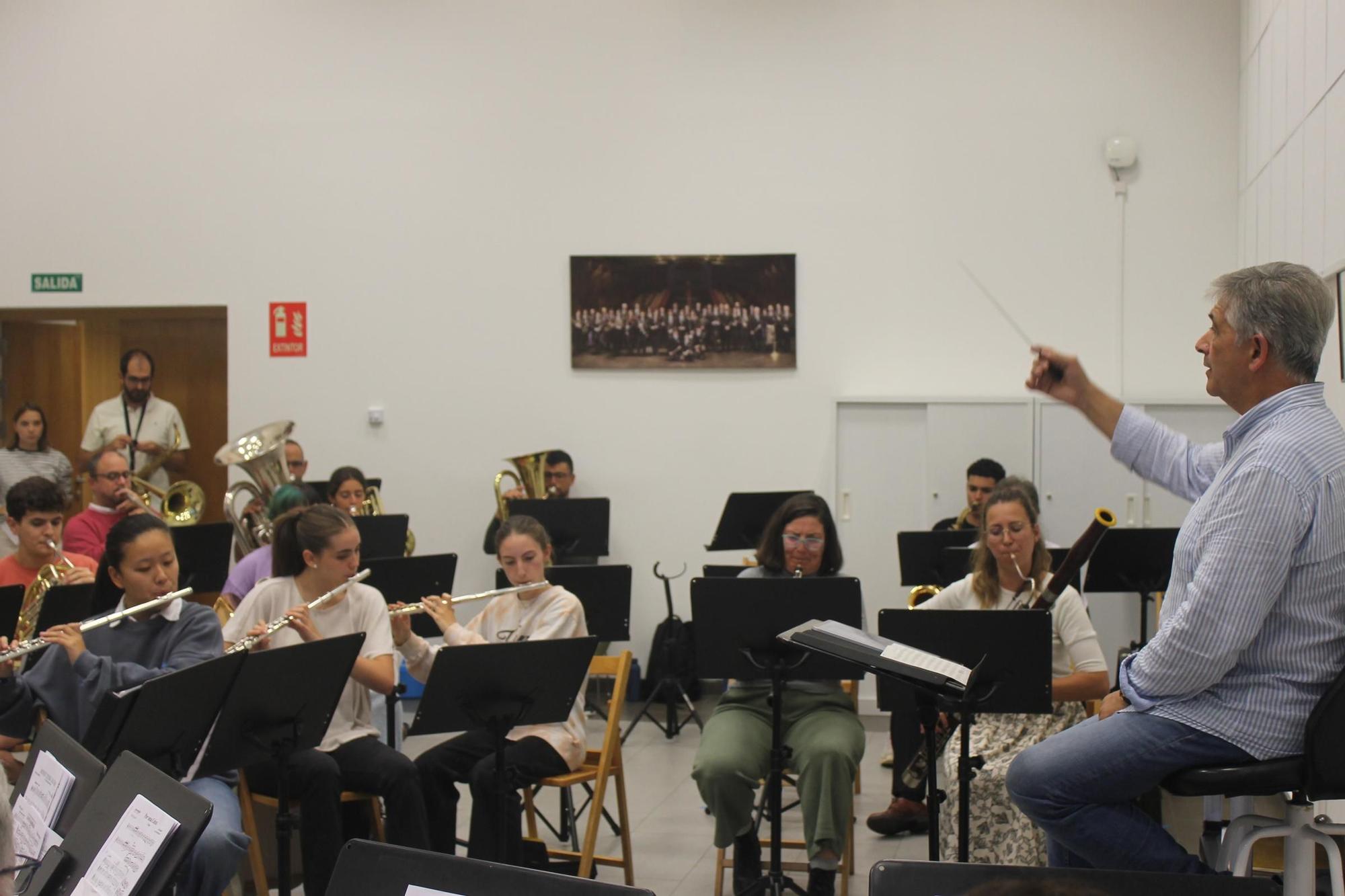Ensayo de la Banda de Música de Siero