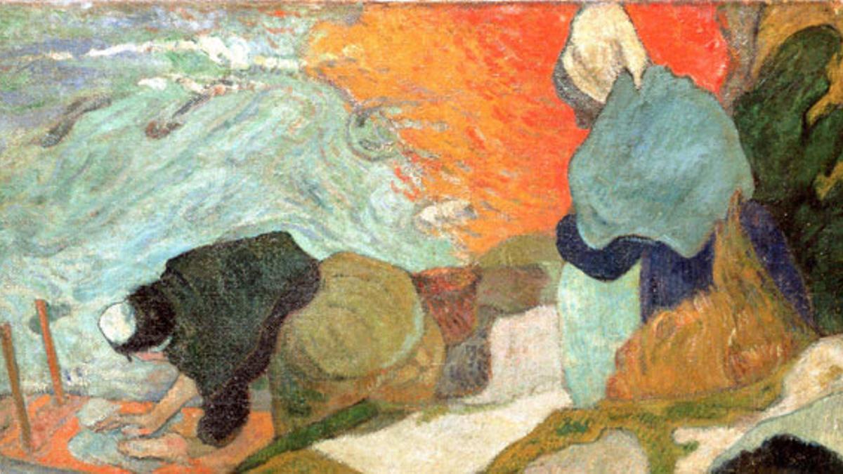 Laveuses à Arles (“Lavanderas en Arles”), de Paul Gauguin.