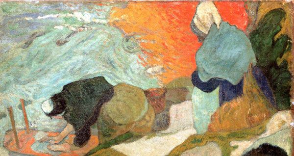Laveuses à Arles (“Lavanderas en Arles”), de Paul Gauguin.