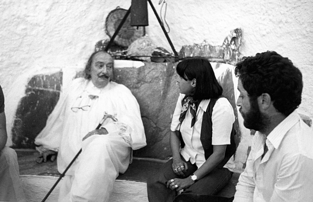Con Dalí y Oscar Tusquets.