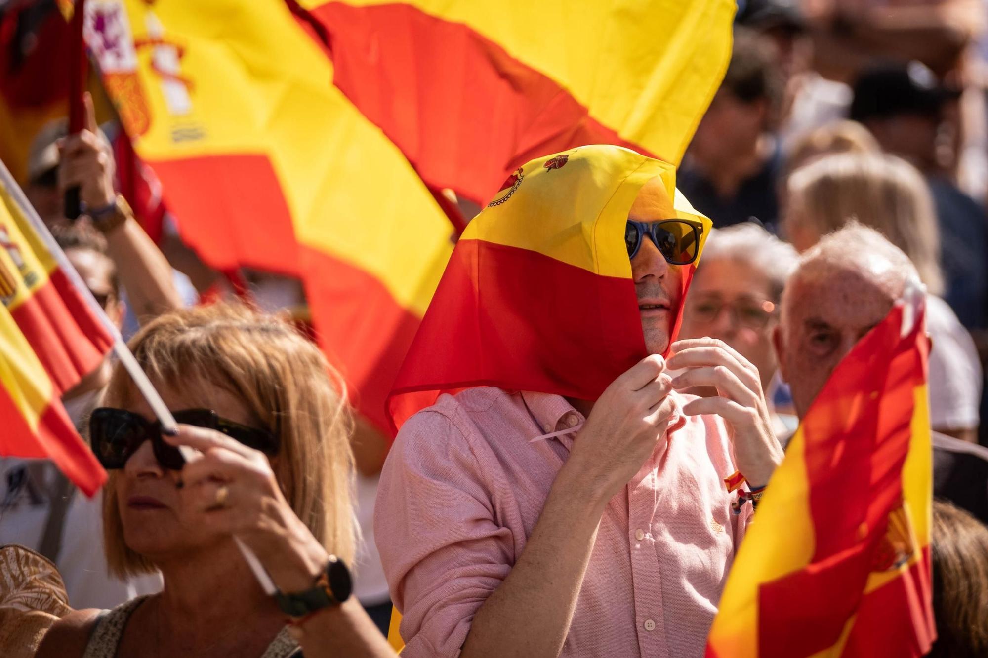 Manifestación contra la ley de amnistía en Santa Cruz de Tenerife