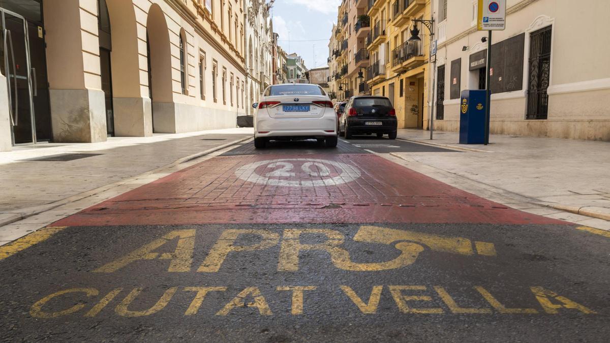 La APR que funciona como zona de bajas emisiones en Ciutat Vella