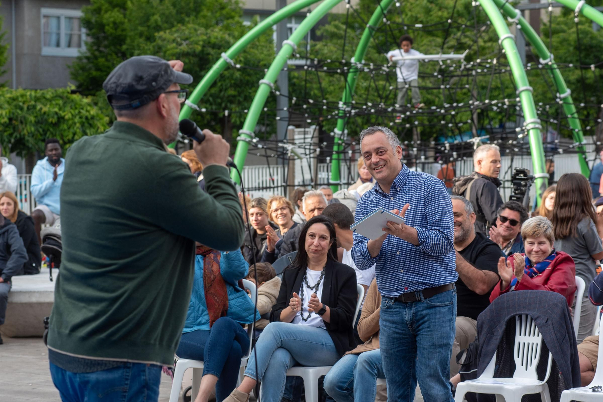 Elecciones municipales A Coruña: acto de Marea Atlántica en As Conchiñas