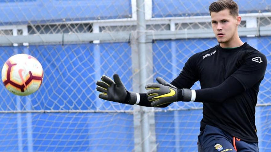 Josep Martínez, durante un entrenamiento en El Hornillo.